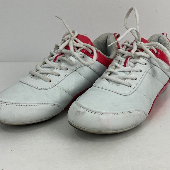 A.Co Sneakers Running Shoes Size 8 White Lace Up Round Toe Flat Heel - Picture 2 of 6